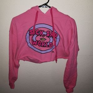 Daria "Sick Sad World" Hooded Crop Top